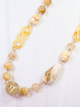 Stone Mountain Beaded Necklace - Natural