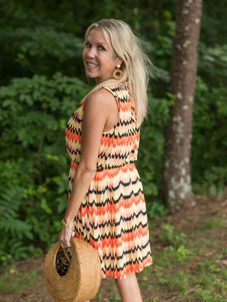 Sanctuary Summer Crochet Mini Dress - Citrus Stripe