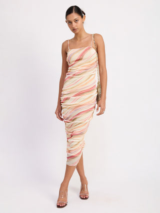 Mesh With Me Midi Dress - Multi