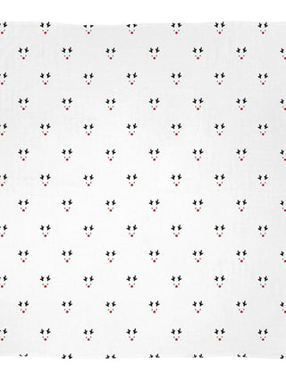 a sweet and soft reindeer swaddle