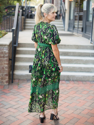 Swedish Ivy Dress - Black and Green