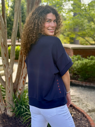 Varsity Lettered A Sweatshirt - Auburn Navy