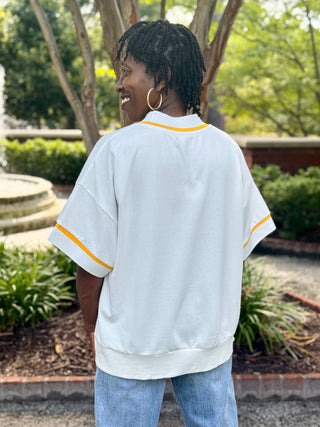 Varsity Lettered T Sweatshirt - Tennessee White