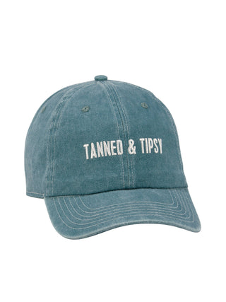 Tanned and Tipsy Baseball Cap - Blue