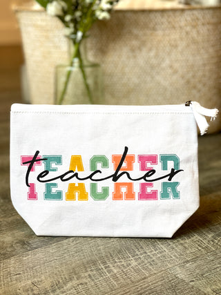 colorful cosmetic bag for teacher appreciation