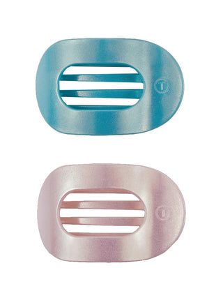 Teleties Flat Round Hair Clip - Shimmer