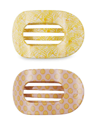 Teleties Flat Round Hair Clip - Summer