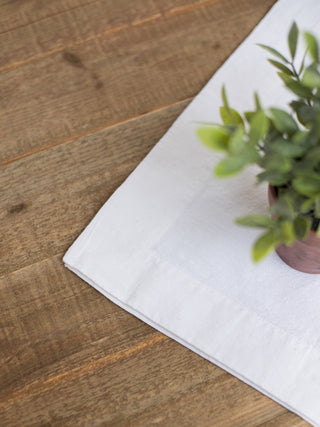 Essential Slub Table Runner - White