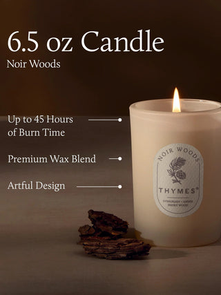 Thymes Noir Woods Candle - 6.5oz