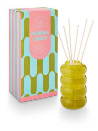  bubbly green glass diffuser 
