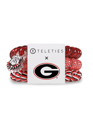 red and black officially licensed georgia teleties hair band