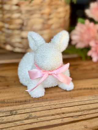White Glitter Bunny