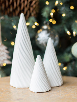 place this light up white christmas tree in porcelain on your table as festive holiday home decor or give as host gift