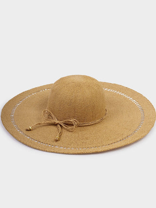 Katie Loxton Wide Brim Floppy Hat - Natural