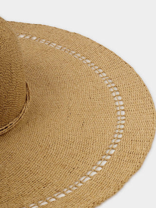 Katie Loxton Wide Brim Floppy Hat - Natural