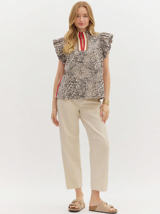 Wild at Heart Top - Brown