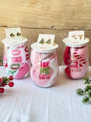Christmas Cutie Wine Glass Gift Set