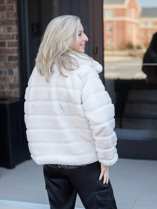 Winter Whisper Faux Fur Jacket