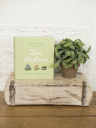 a pale green pocket size self help and meditation book
