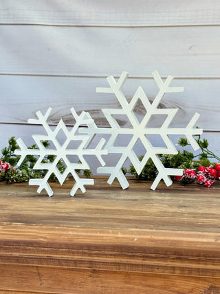 Wooden Snowflake Decor