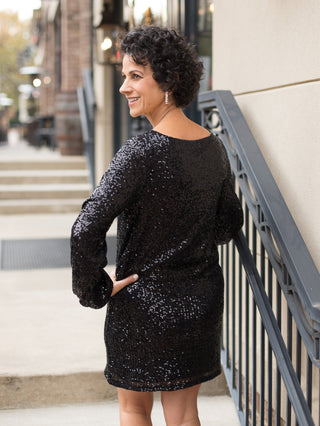 Z Supply Andromeda Sequin Dress - Black