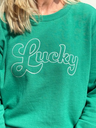 Z Supply Lucky Sweatshirt - Green