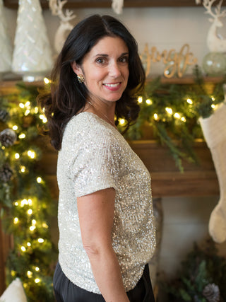 Z Supply Marbella Sequin Top