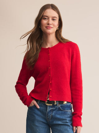 Z Supply Medina Cardigan - Festive Red