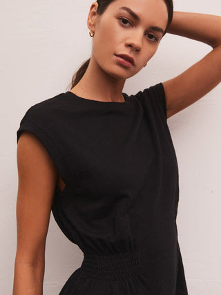 Z Supply Rowan Textured Mini Dress - Black