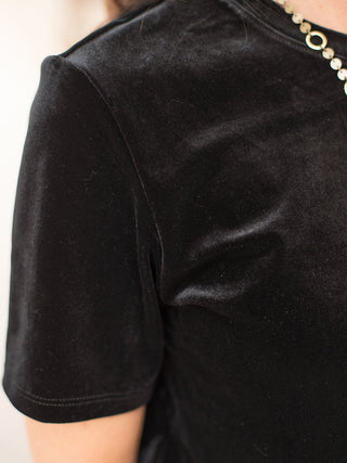 Z Supply Simone Velvet Top - Black