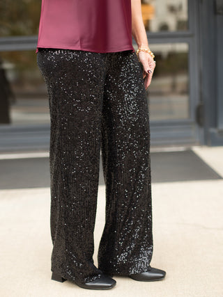 Z Supply Skylar Sequin Pant - Black