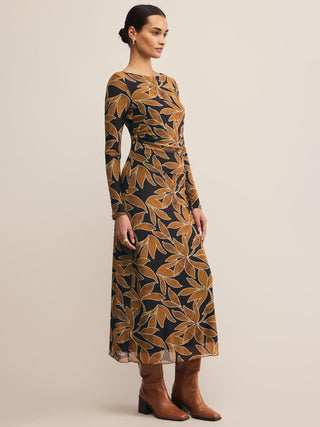 Z Supply Spellbound Nox Floral Midi Dress - Coconut