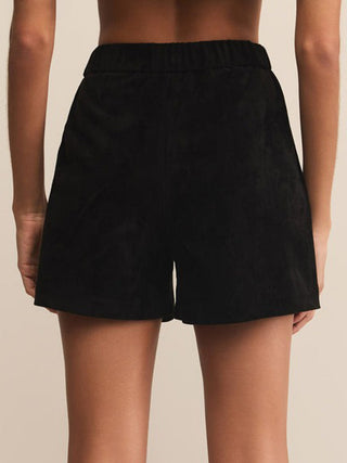 Z Supply Tia Suede Short - Black
