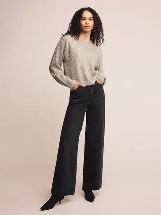 Z Supply Tinseltown Boyfriend Sweater - Silver