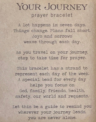 Your Journey Prayer Bracelet - Turquoise