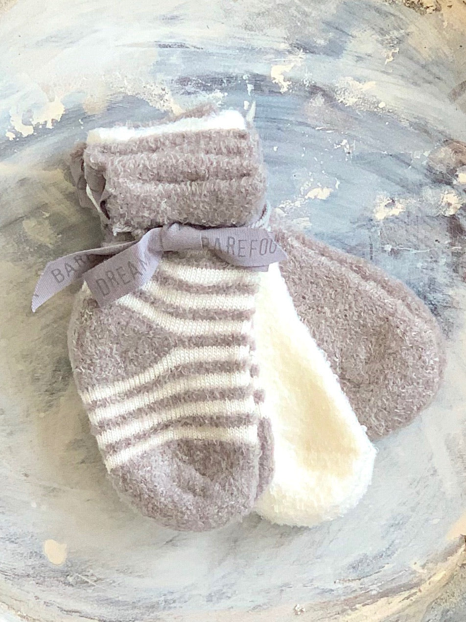 Barefoot Dreams Baby Socks Gray – All Inspired Boutiques