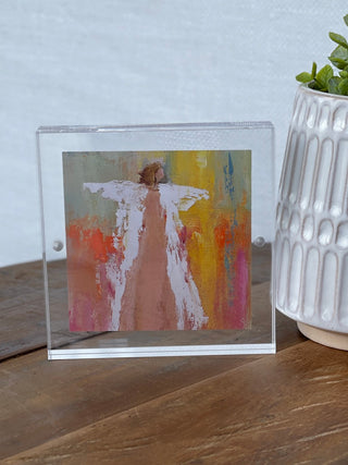 a two piece clear acrylic picture frame perfect for home decor styling and host hostess gifts