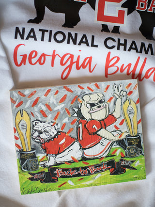 Back To Back National Championship Sign