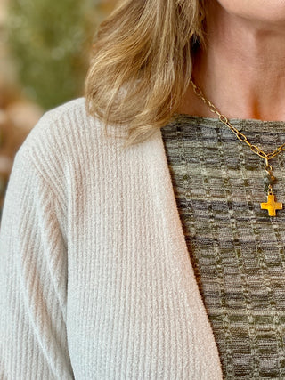 Barefoot Dreams Cozy Chic Ultra Lite Long Cardi - Sand Dune