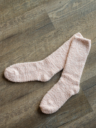 Barefoot Dreams CozyChic Heathered Women's Socks - Dusty Rose