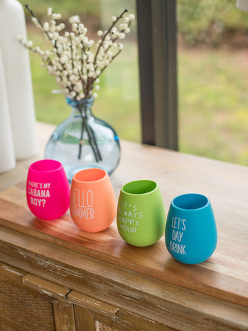 Color Outdoor Wine Cup - Turquoise
