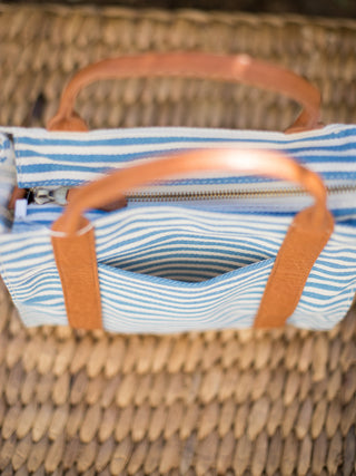 Come Sail Away Medium Tote - Blue and White