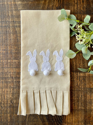 Cottontail Bunny Trio Hand Towel