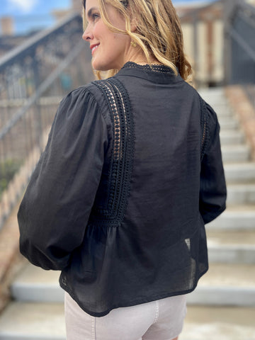 Dear John Alexis Top - Black
