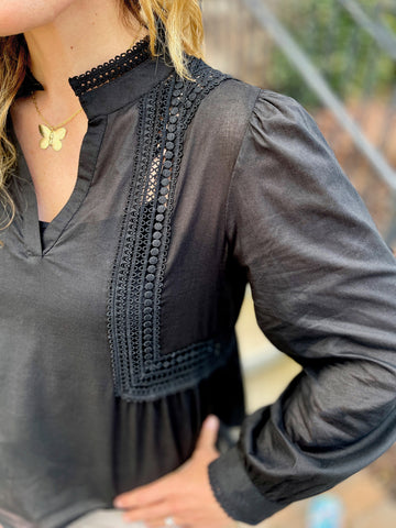 Dear John Alexis Top - Black