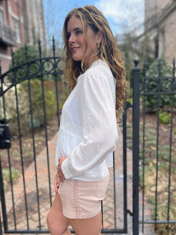 Dear John Alexis Top - White