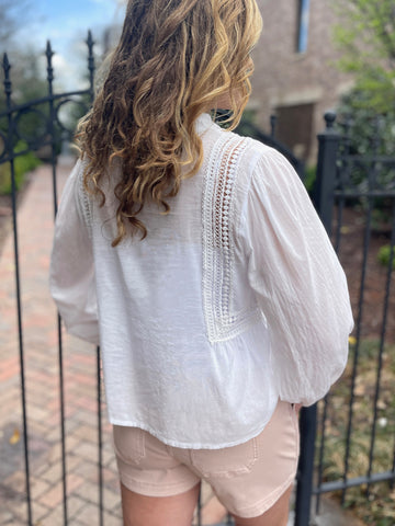 Dear John Alexis Top - White