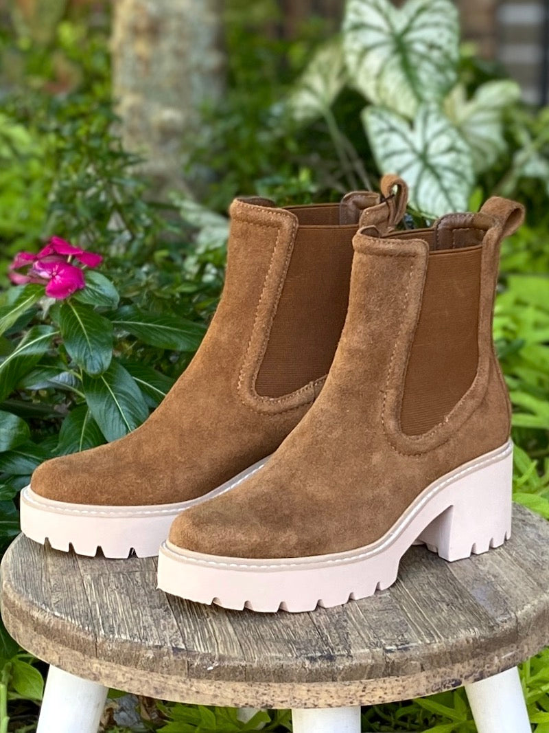 Dolce vita brown suede booties Clearance
