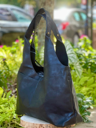 Double Duty Hobo Bag - Black