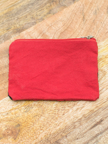 Game Day Coin Bag - Red and Black